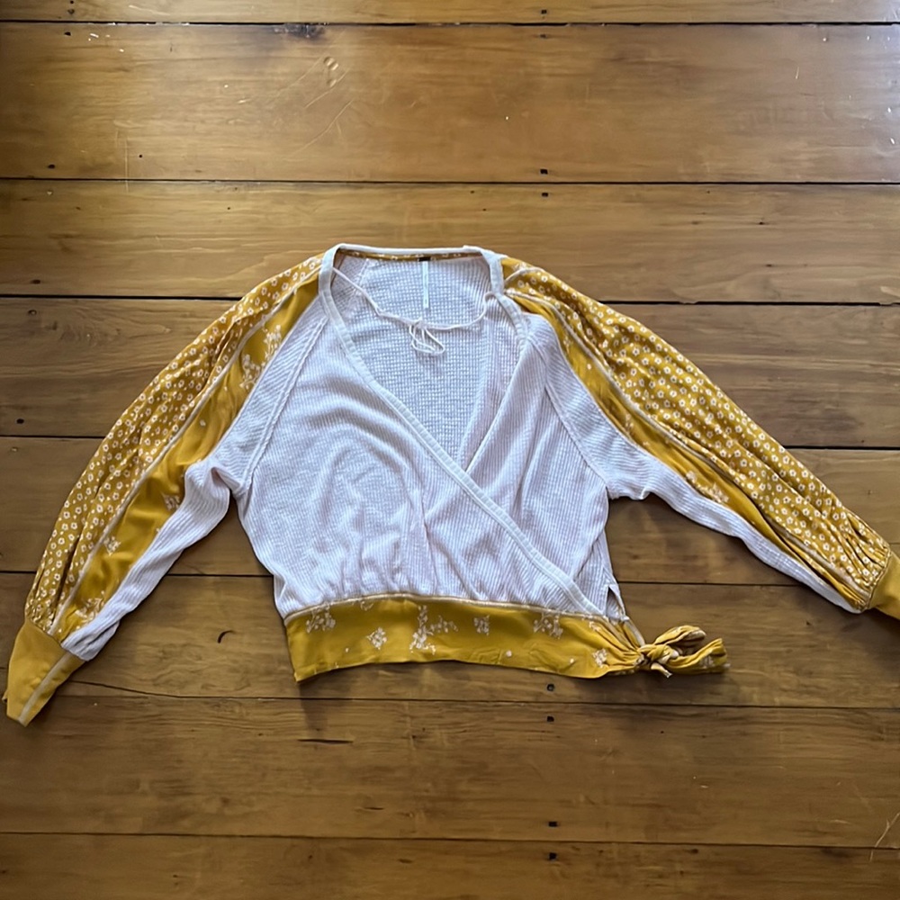Free people wrap shirt size xs good condition